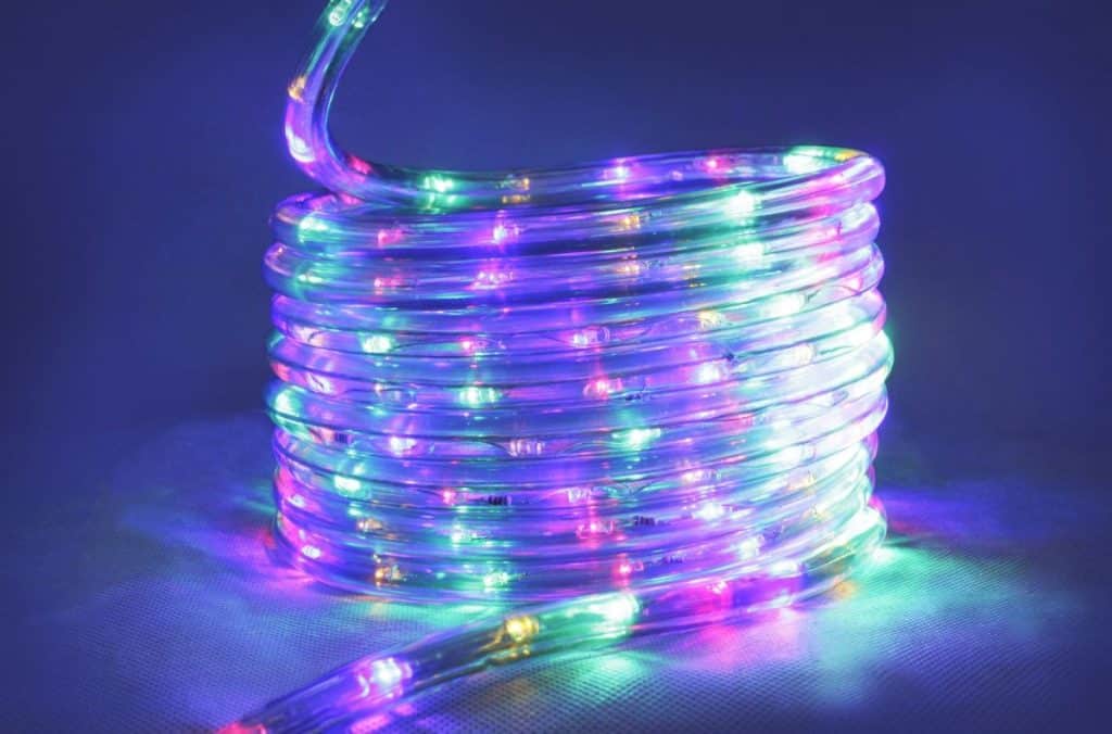 10M Multi Colour LED Rope Light