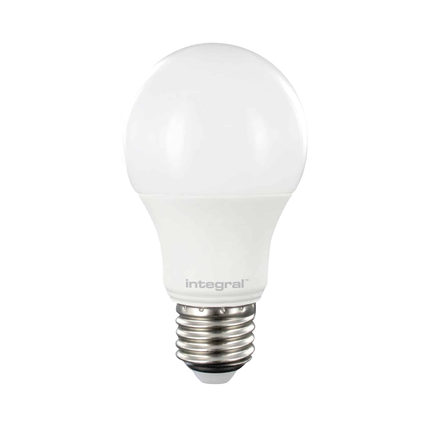 INTEGRAL 8.6watt GLS LED E27 Screw Cap Warm Equivalent To 60watt Bulb