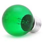 15watt Golfball ES E27 Screw Cap Translucent Green
