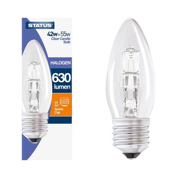 1200 Lumens Equivalent to 92W Duracell E27 70W A-Shape Eco Halogen Dimmable ES Edison Screw Light Bulb 4 Bulbs