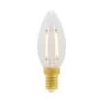 1.5watt Candle LED SES E14 Small Screw Cap Very Warm White Clear Dimmable
