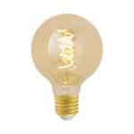 5watt G95 Globe LED ES E27 Screw Cap Very Warm White Gold Finish Dimmable