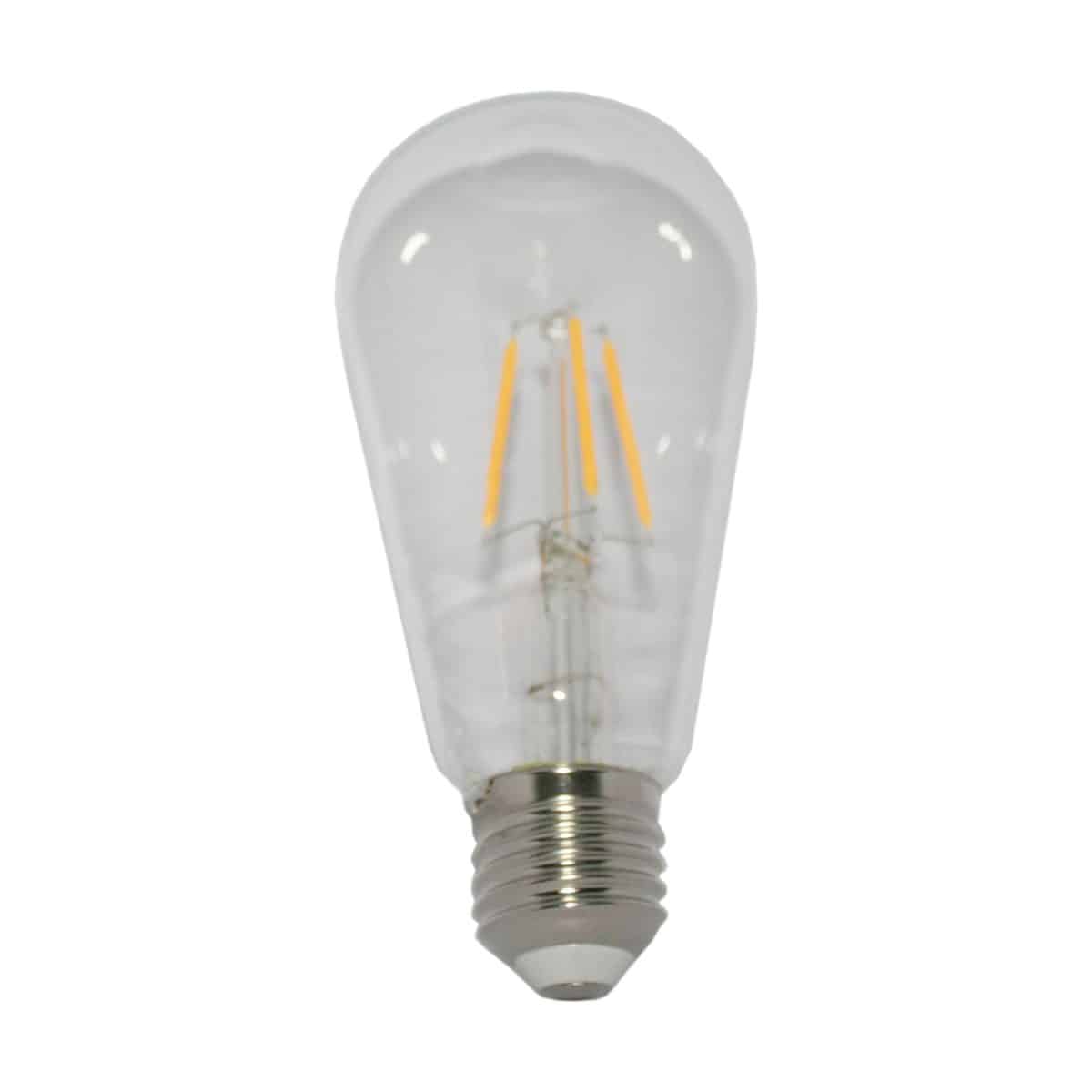 5watt Pear LED ES E27 Screw Cap Very Warm White Clear Equivalent To 60watt Dimmable