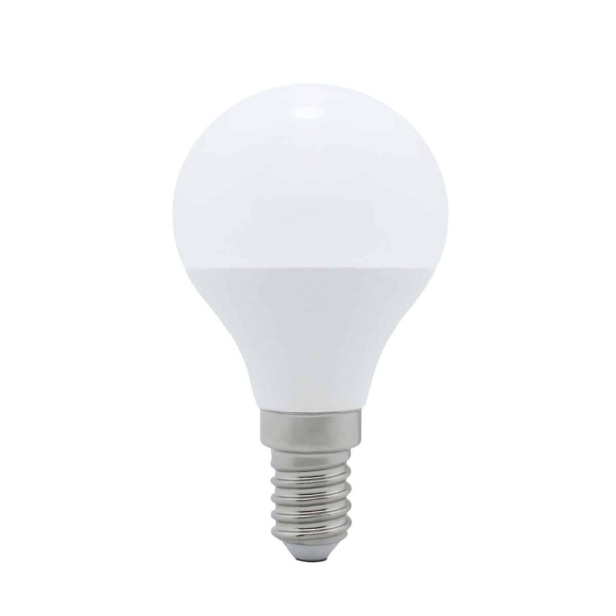 5.2watt Golfball LED SES E14 Small Screw Cap Warm White Equivalent to 40watt Dimmable