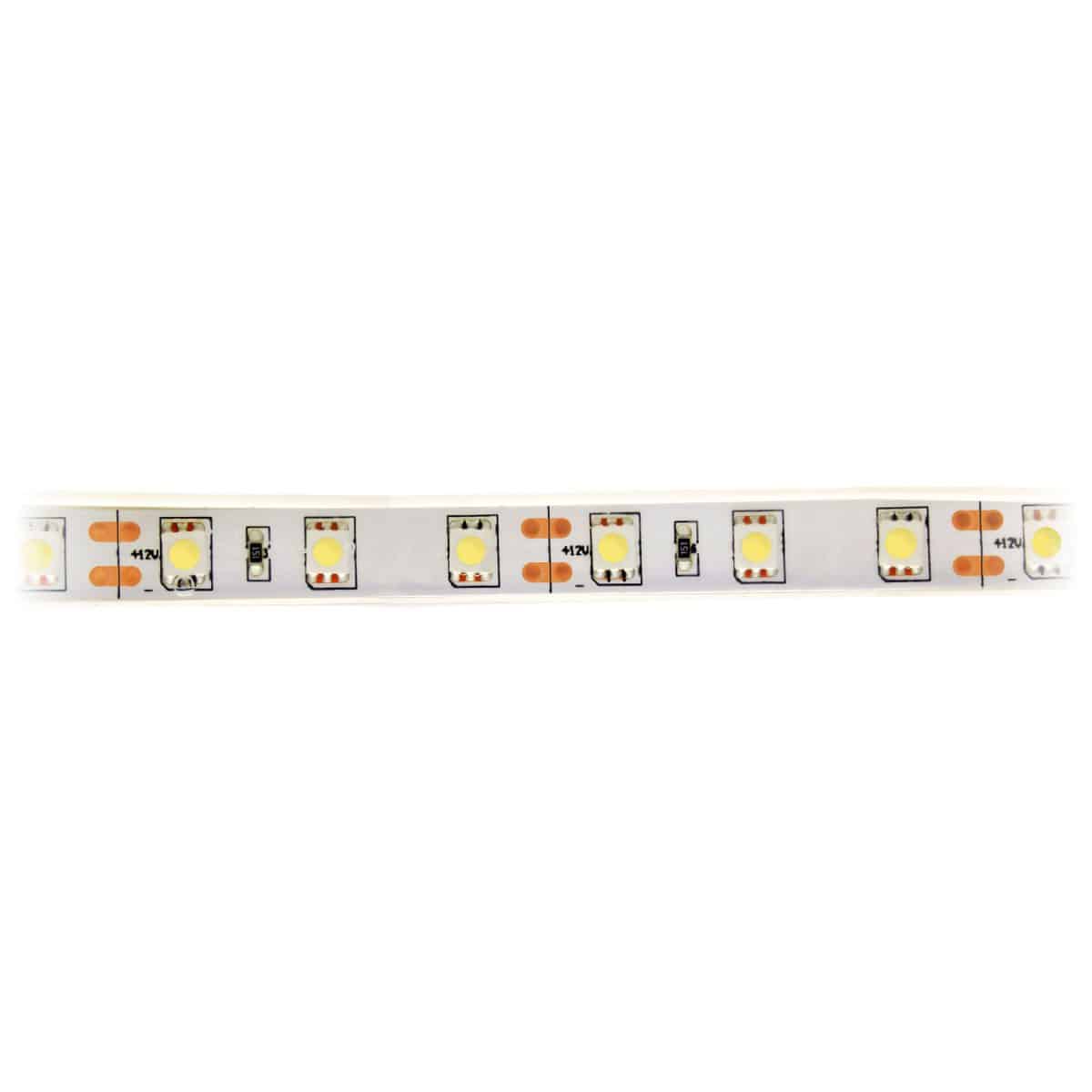 5 Metre Warm White Colour Flexible LED Strip 60 LED Chips per Metre 24watt