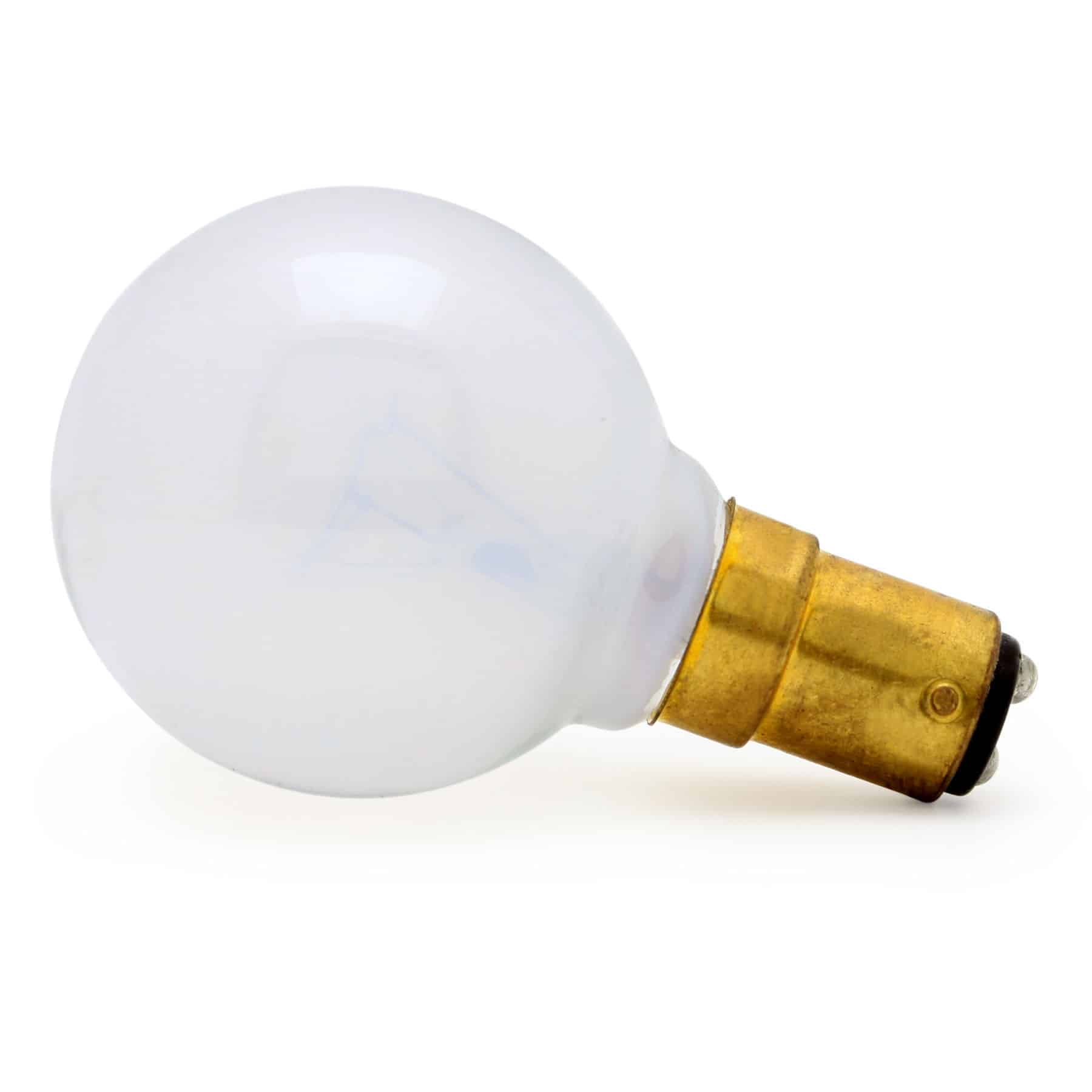 10 Pack 25W Incandescent SBC B15 Small Bayonet Clear 45mm Round Golfball Bulb