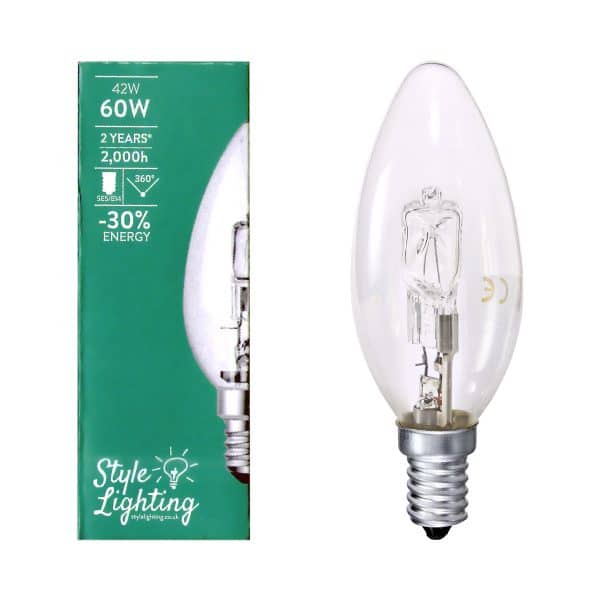 20 x Clear Candle Small Edison Screw Cap SES E14 Lamp Light Bulbs 25W 25 Watt