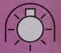 example of the symbol for a light bulb must only be used in an open fitting